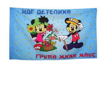 School and kindergarden flags