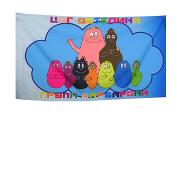 School and kindergarden flags